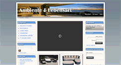 Desktop Screenshot of ambiente-lebensart.de